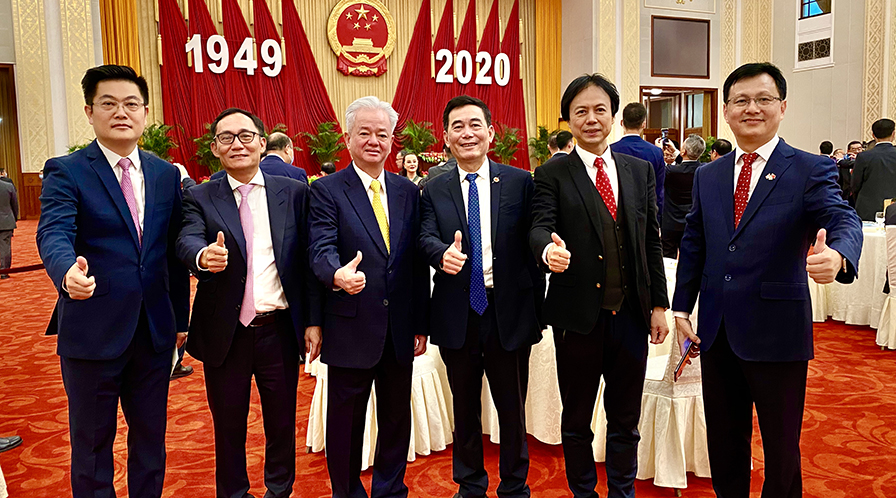 我会侨商出席国庆招待会 共庆祖国71华诞